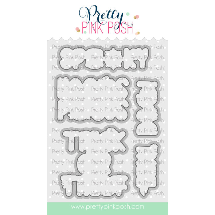 Pretty Pink Posh Halloween Word Scenes dies