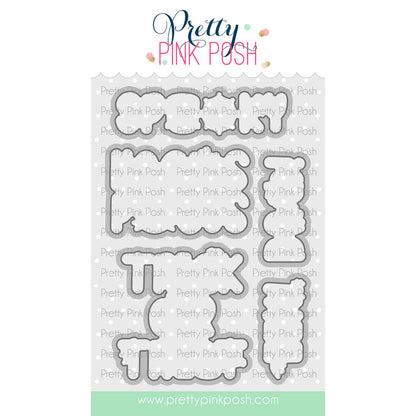 Pretty Pink Posh Halloween Word Scenes dies