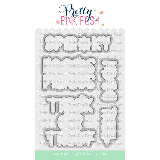 Pretty Pink Posh Halloween Word Scenes dies