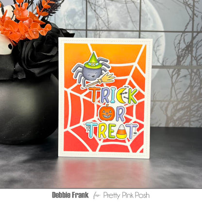 Pretty Pink Posh Halloween Word Scenes stamp set