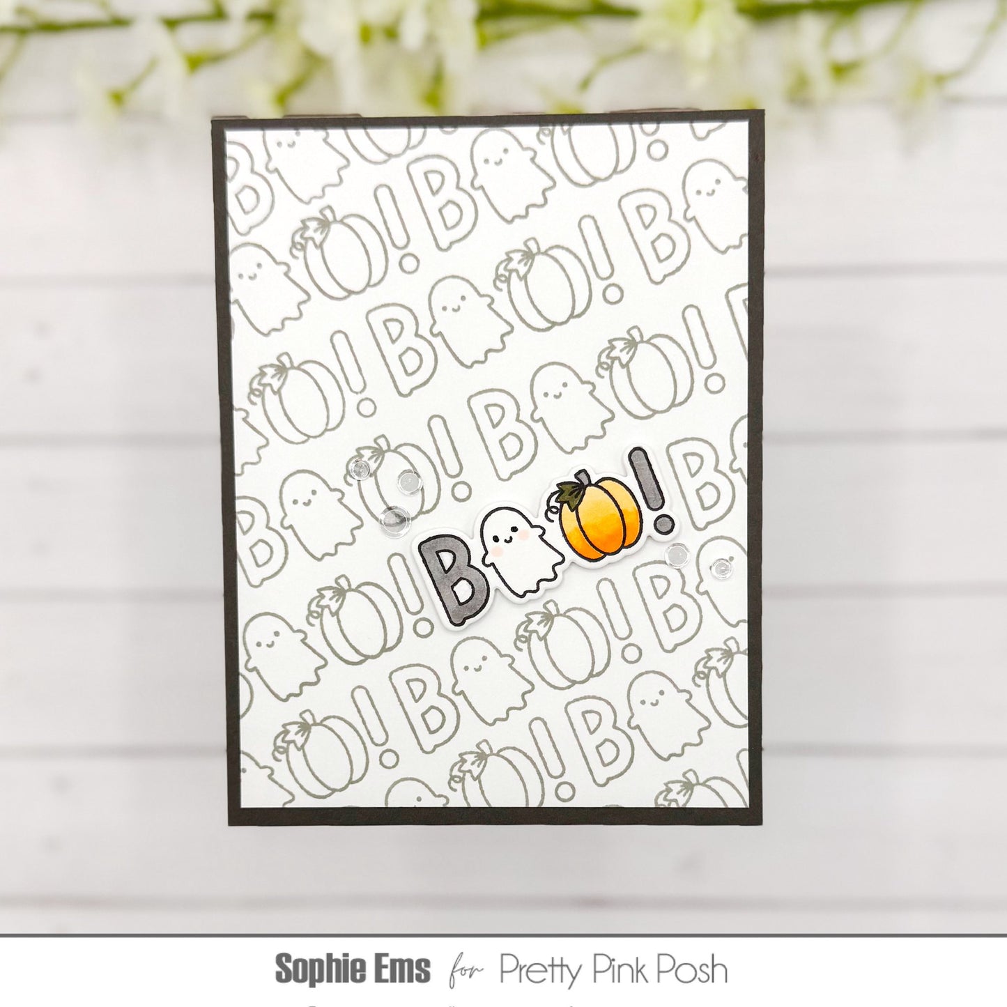 Pretty Pink Posh Halloween Word Scenes stamp set