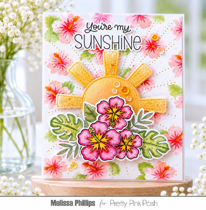 Pretty Pink Posh Happy Hibiscus stamp set