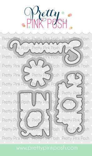Pretty Pink Posh Happy Summer coordinating dies