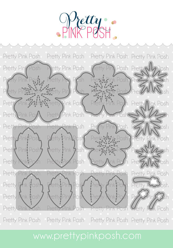 Pretty Pink Posh Hibiscus Flowers Die Set