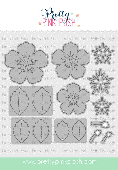 Pretty Pink Posh Hibiscus Flowers Die Set