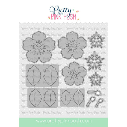 Pretty Pink Posh Hibiscus Flowers Die Set