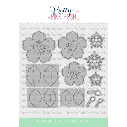 Pretty Pink Posh Hibiscus Flowers Die Set