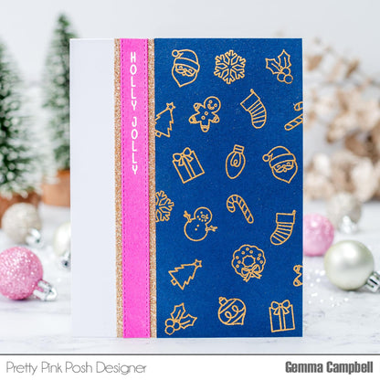 Pretty Pink Posh Holiday Icons stamp set