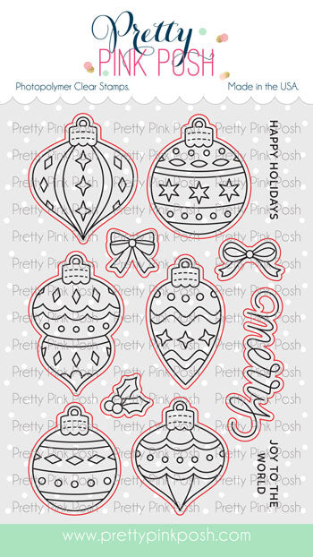 Pretty Pink Posh Holiday Ornaments dies