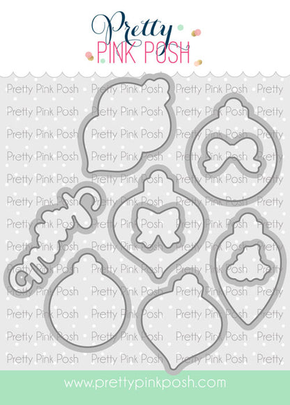 Pretty Pink Posh Holiday Ornaments dies