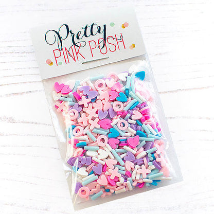 Pretty Pink Posh Clay Confetti Hugs & Kisses