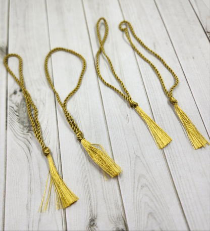 Bookmark Tassels old gold