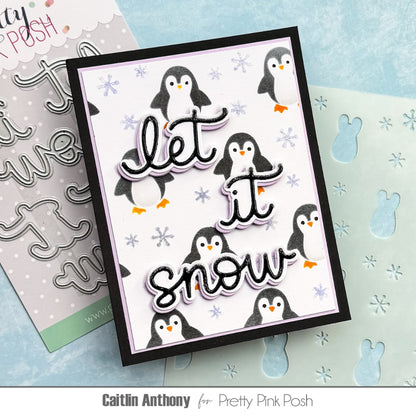 Pretty Pink Posh Layered Penguins Stencils (3 layer)