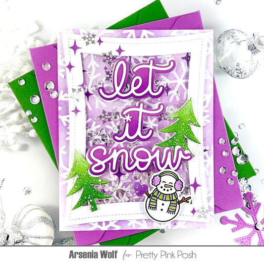 Pretty Pink Posh Let It Snow Shadow die