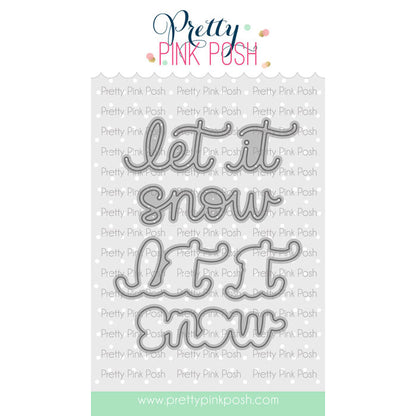 Pretty Pink Posh Let It Snow Shadow die