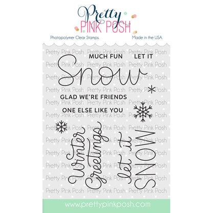 Pretty Pink Posh Let It Snow stamp set