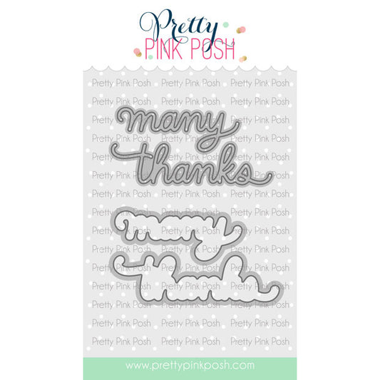 Pretty Pink Posh Many Thanks Shadow Die Set