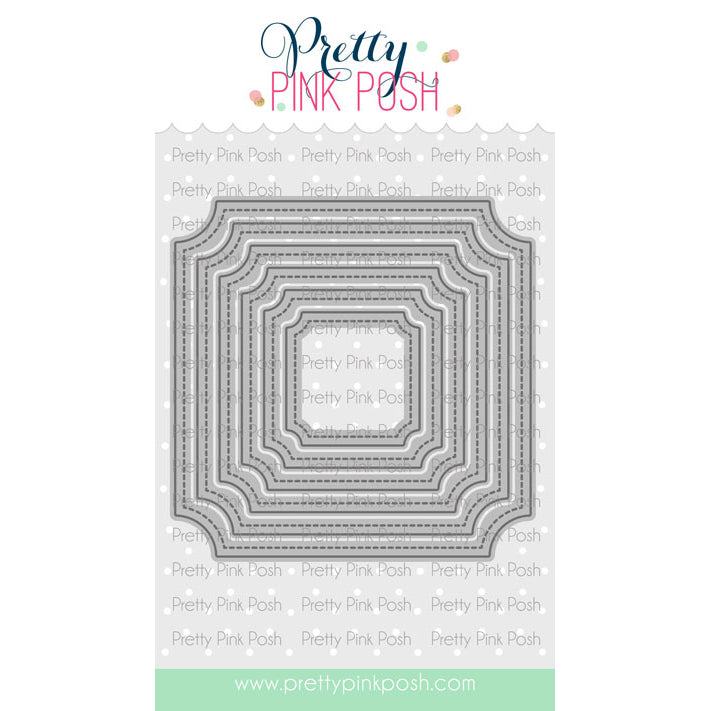 Pretty Pink Posh Notched Squares – Sharin Crafter Studio LLC