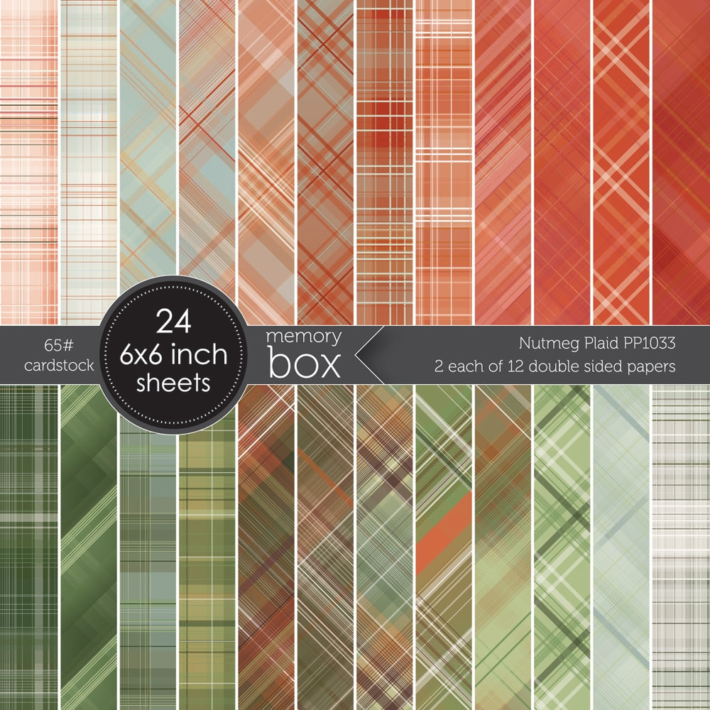 Memory Box PP1033 Nutmeg Plaid 6x6 pack