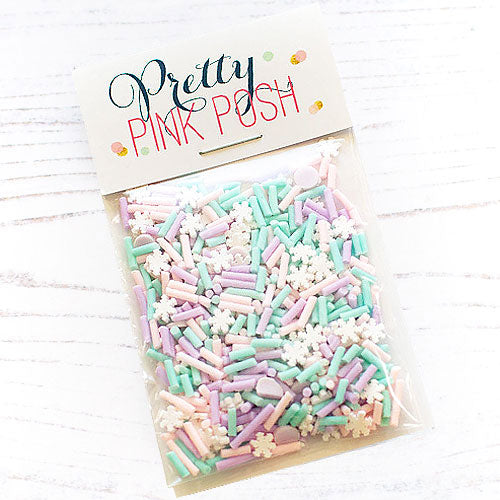 Pretty Pink Posh Clay Confetti Pastel Blizzard