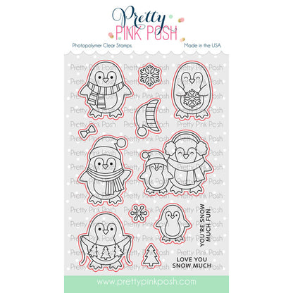 Pretty Pink Posh Penguin Friends Coordinating dies
