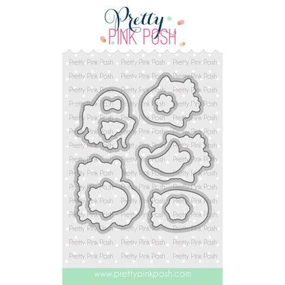 Pretty Pink Posh Penguin Friends Coordinating dies