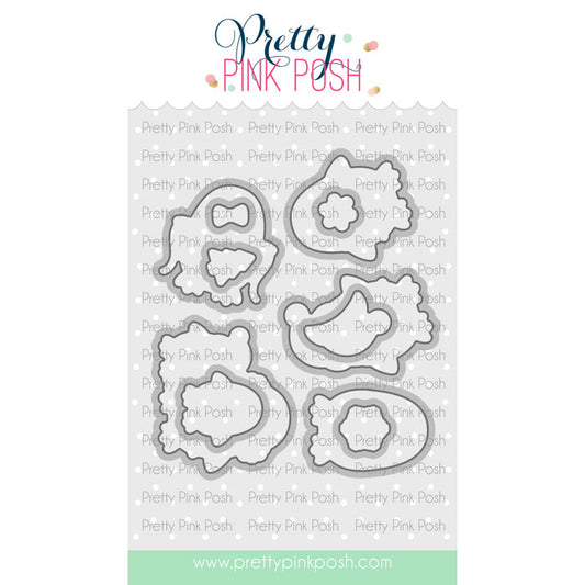 Pretty Pink Posh Penguin Friends Coordinating dies