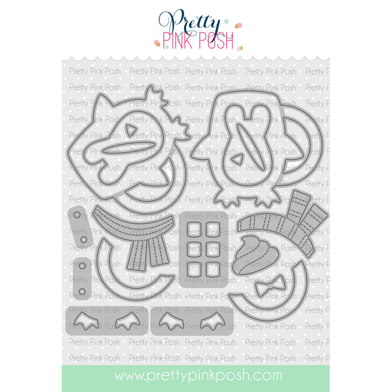 Pretty Pink Posh Penguin Mugs dies