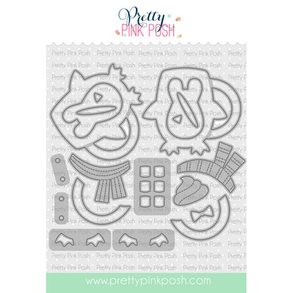 Pretty Pink Posh Penguin Mugs dies