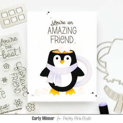 Pretty Pink Posh Penguin Mugs dies