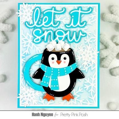 Pretty Pink Posh Penguin Mugs dies