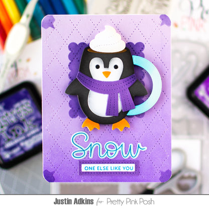 Pretty Pink Posh Penguin Mugs dies