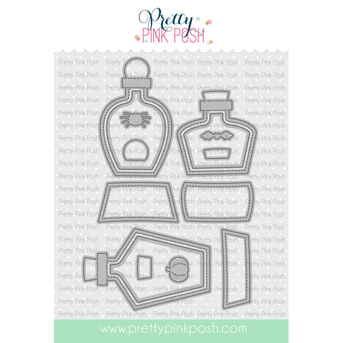 Pretty Pink Posh Potion Bottle Shakers Dies