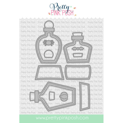 Pretty Pink Posh Potion Bottle Shakers Dies