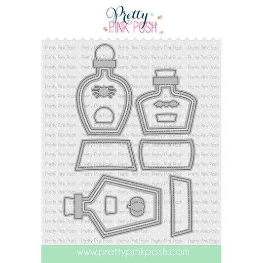 Pretty Pink Posh Potion Bottle Shakers Dies