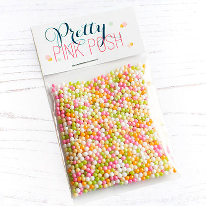 Pretty Pink Posh Shaker Beads Rainbow Sherbet