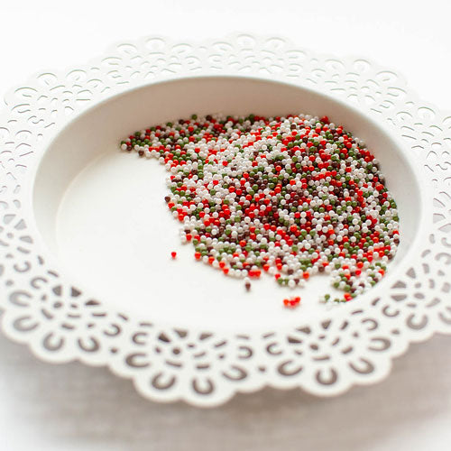 Pretty Pink Posh Rustic Christmas Shaker Beads