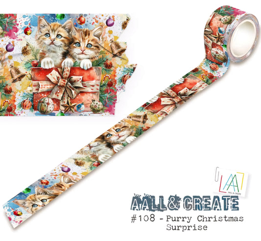 AALL And Create Washi Tape Purry Christmas Surprise