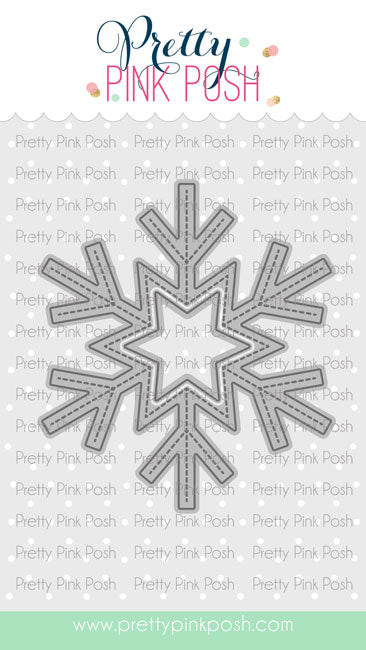 Pretty Pink Posh Snowflake Shaker Craft Die