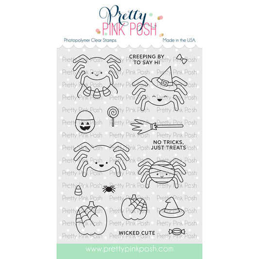 Pretty Pink Posh Spider Friends stamp set