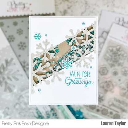 Pretty Pink Posh Winter Greetings stamp set