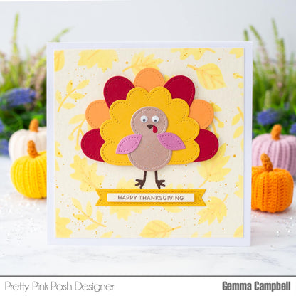 Pretty Pink Posh Stitched Turkey Die Set