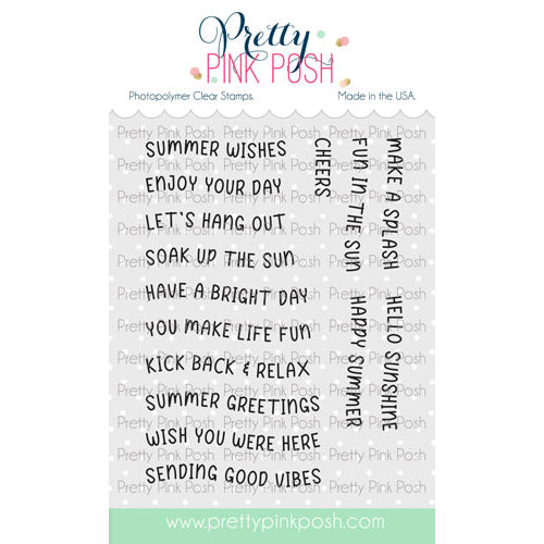 Pretty Pink Posh Summer Banner Greetings stamp set