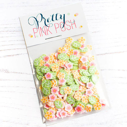 Pretty Pink Posh Clay Confetti Summer Blooms