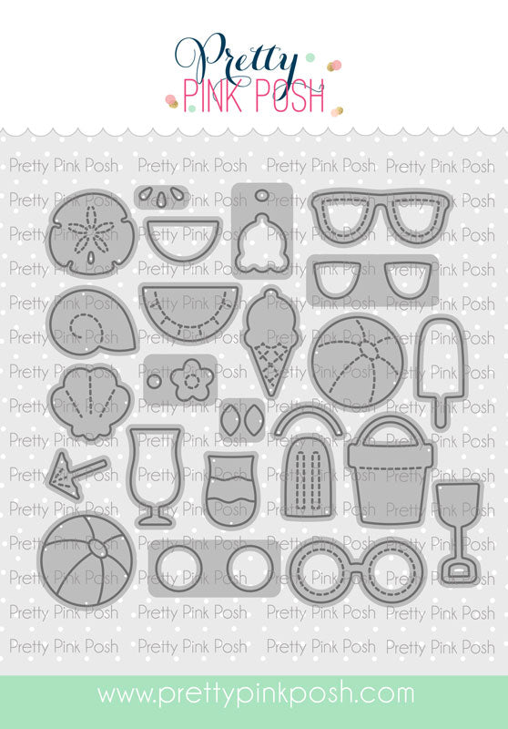 Pretty Pink Posh Summer Holder Additions Die Set