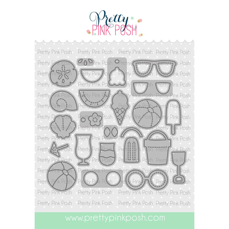 Pretty Pink Posh Summer Holder Additions Die Set