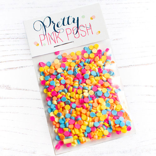 Pretty Pink Posh Clay Confetti Summertime