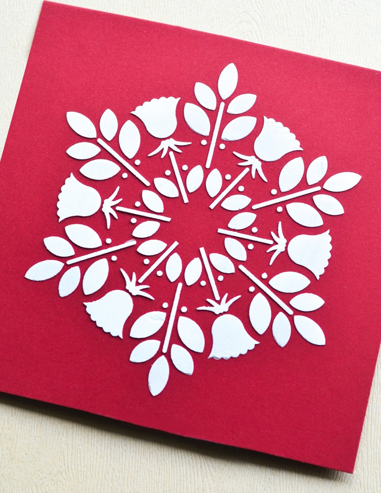 Poppystamps T107 Nordic Bloom Stencil