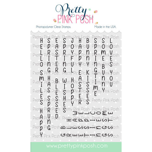 Pretty Pink Posh Upright Greetings: Easter stamp set