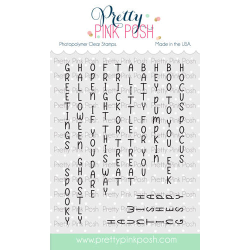 Pretty Pink Posh Upright Greetings: Halloween stamp set